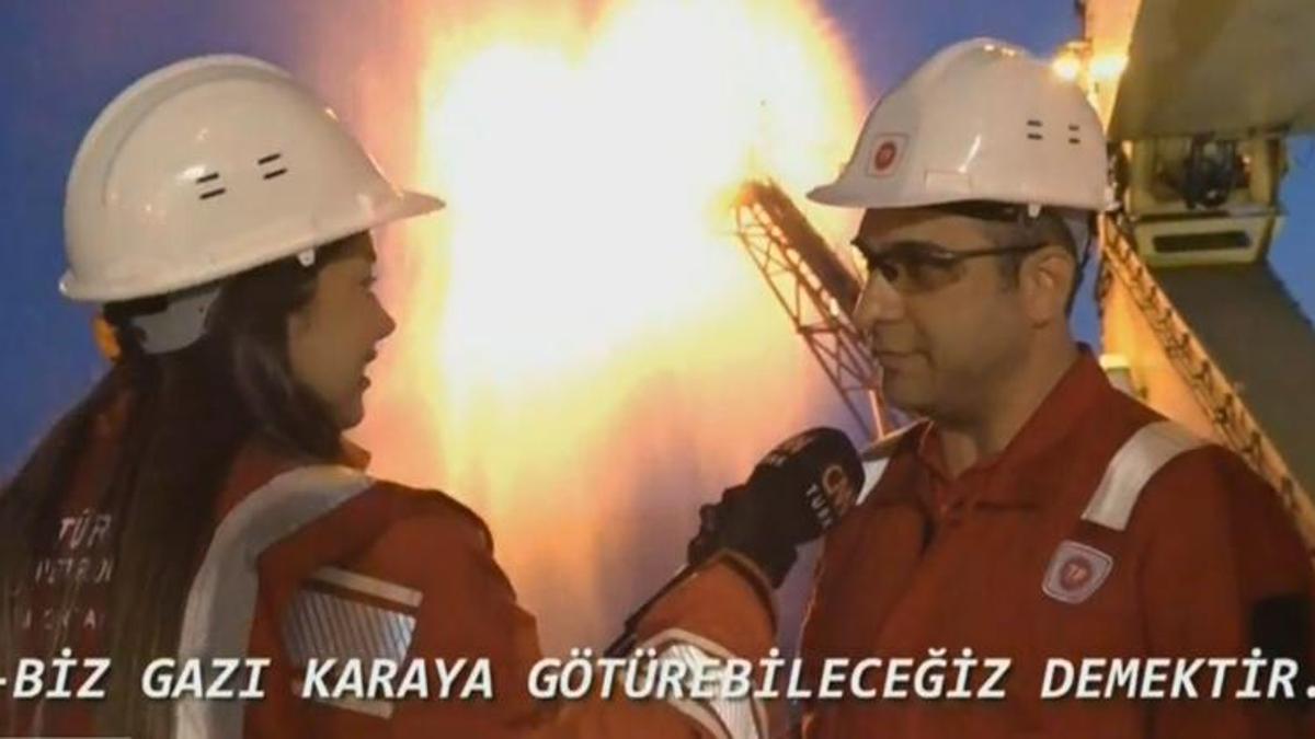 Tüm Türkiye'nin beklediği doğal gaz görüntülendi