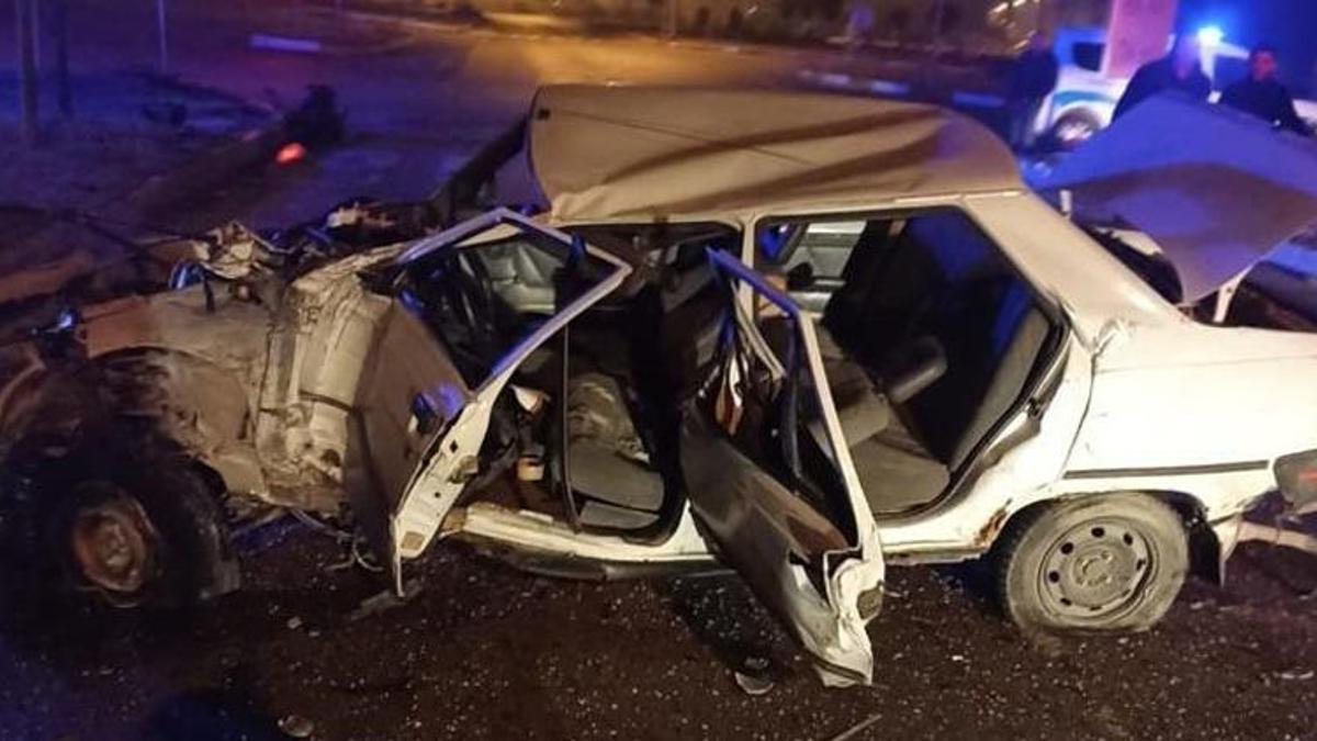 Yolcu otobüsü ile otomobil çarpıştı: 1 ölü, 1 yaralı