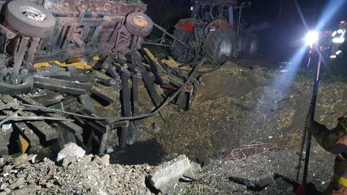 Polonya'nın Ukrayna sınırındaki köye füze düştü