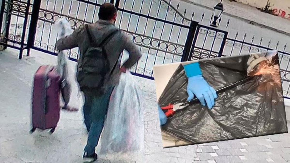 Uyuşturucuyu valizin demir çubuklarına gizlediler