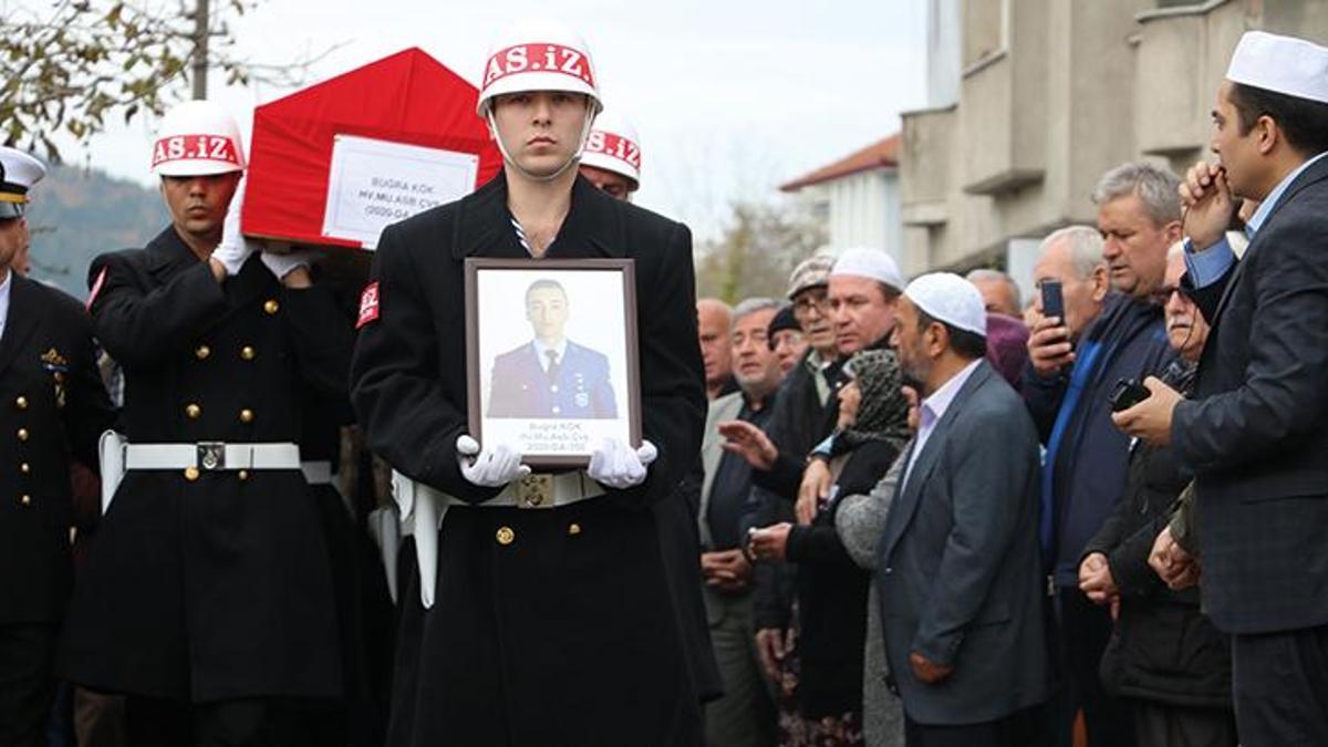 Kazada ölen Buğra astsubay toprağa verildi