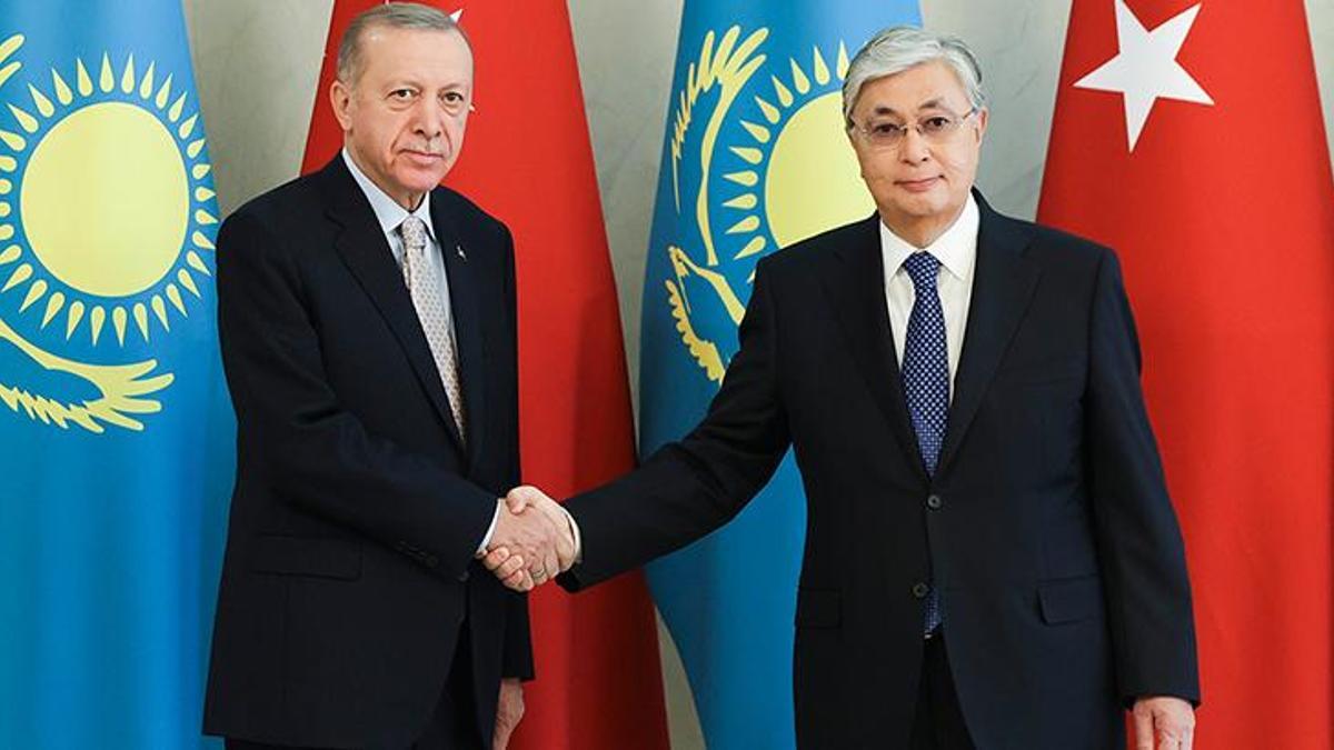 Cumhurbaşkanı Erdoğan, Kazakistan Cumhurbaşkanı Tokayev ile görüştü