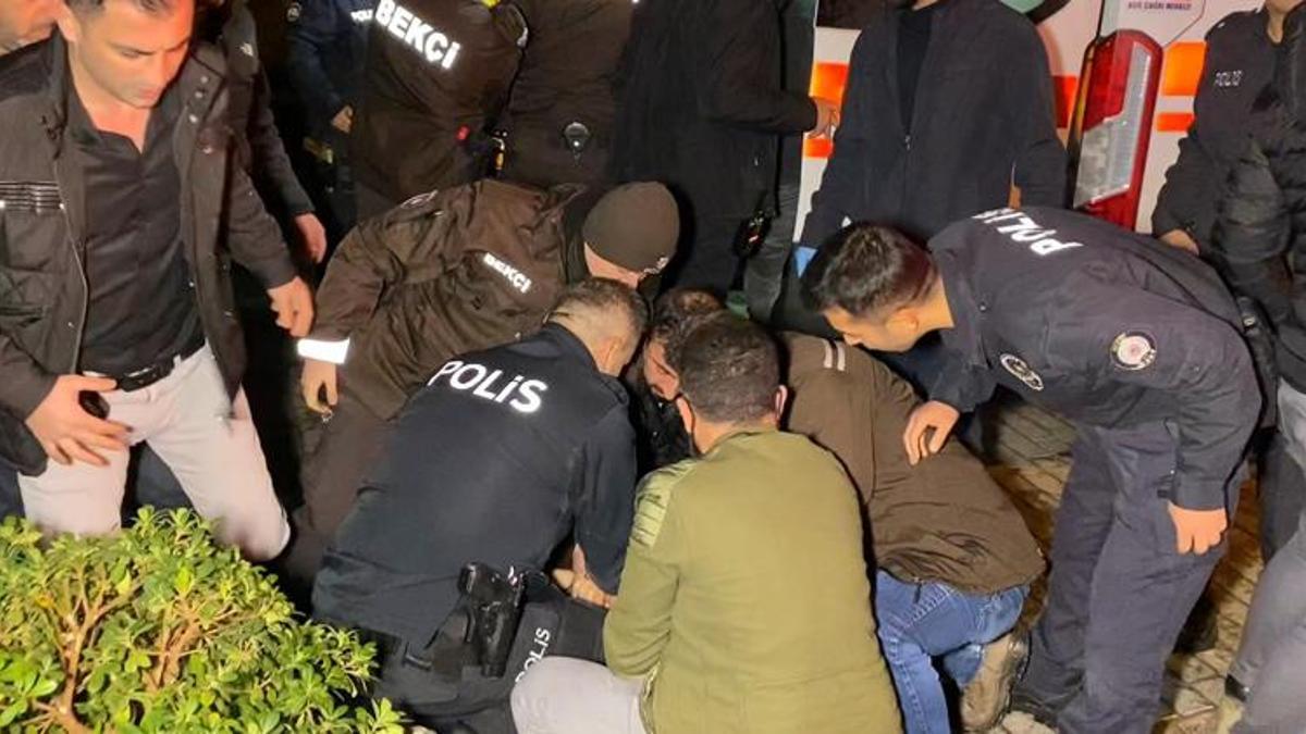 Polise ateş açarak kaçmaya çalışan şüpheli bacağından vurularak etkisiz hale getirildi: 3 gözaltı