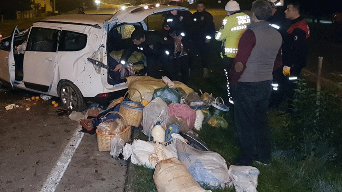 Samsun’da otomobil takla attı: 2 ağır yaralı