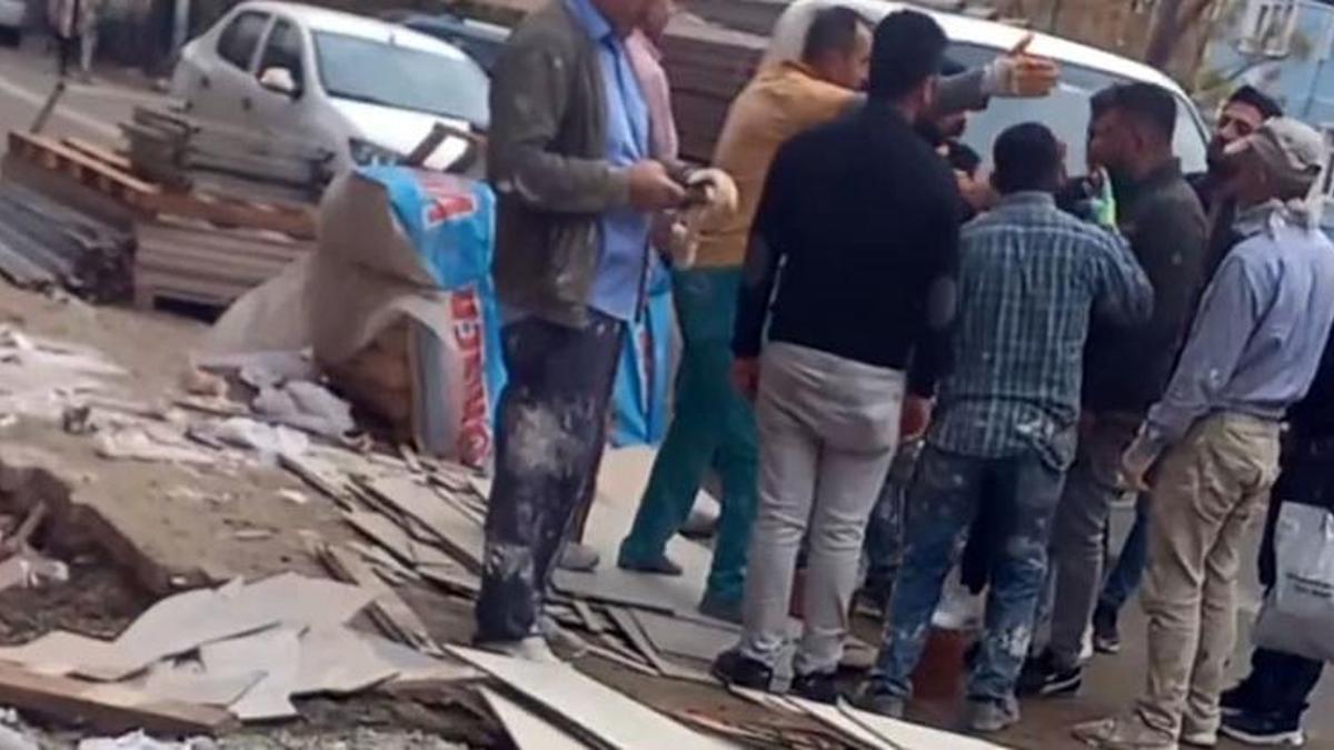 'Arabamı çizdin' kavgasında ortalık savaş alanına döndü