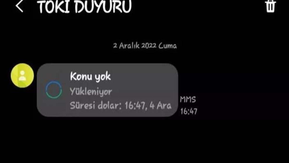 TOKİ duyuru mesajı açılmıyor ne yapmalıyım? TOKİ duyuru mesajı (MMS mesajı) ne demek, ne anlama geliyor?