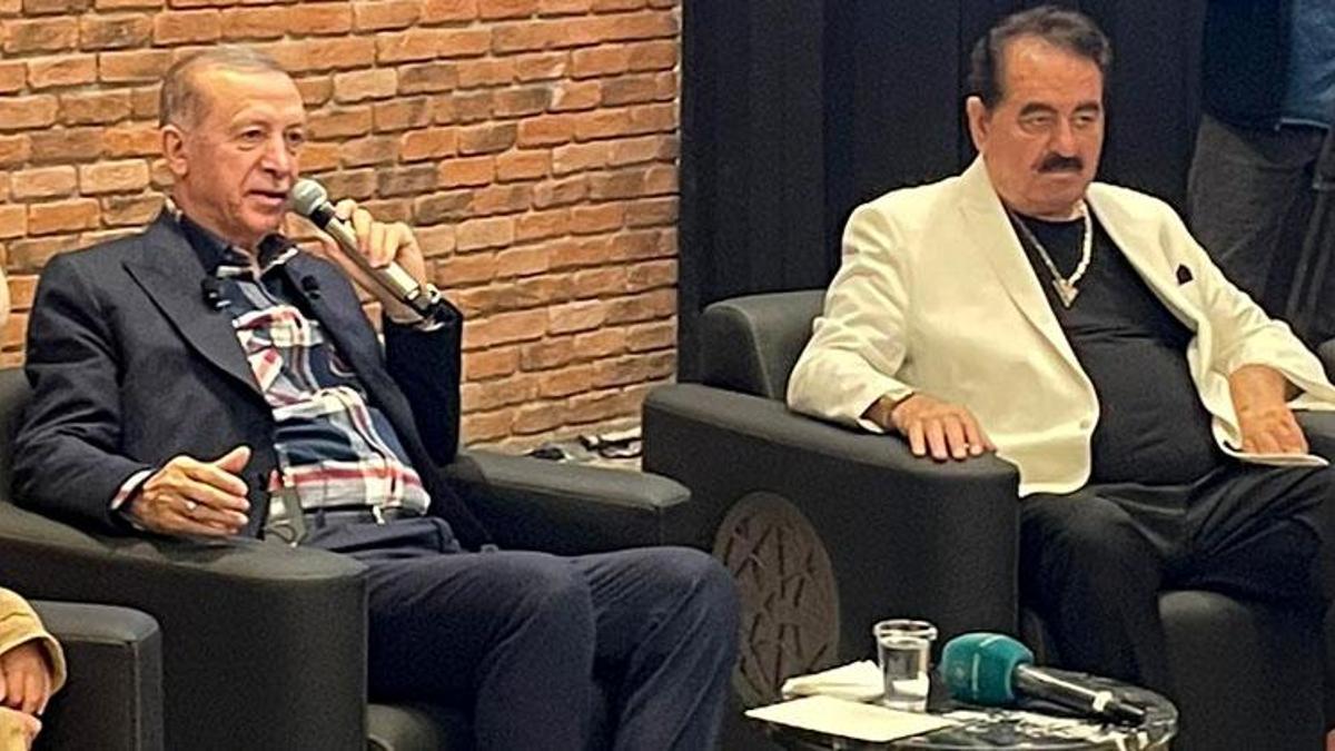 Cumhurbaşkanı Erdoğan, İbrahim Tatlıses ile birlikte türkü söyledi