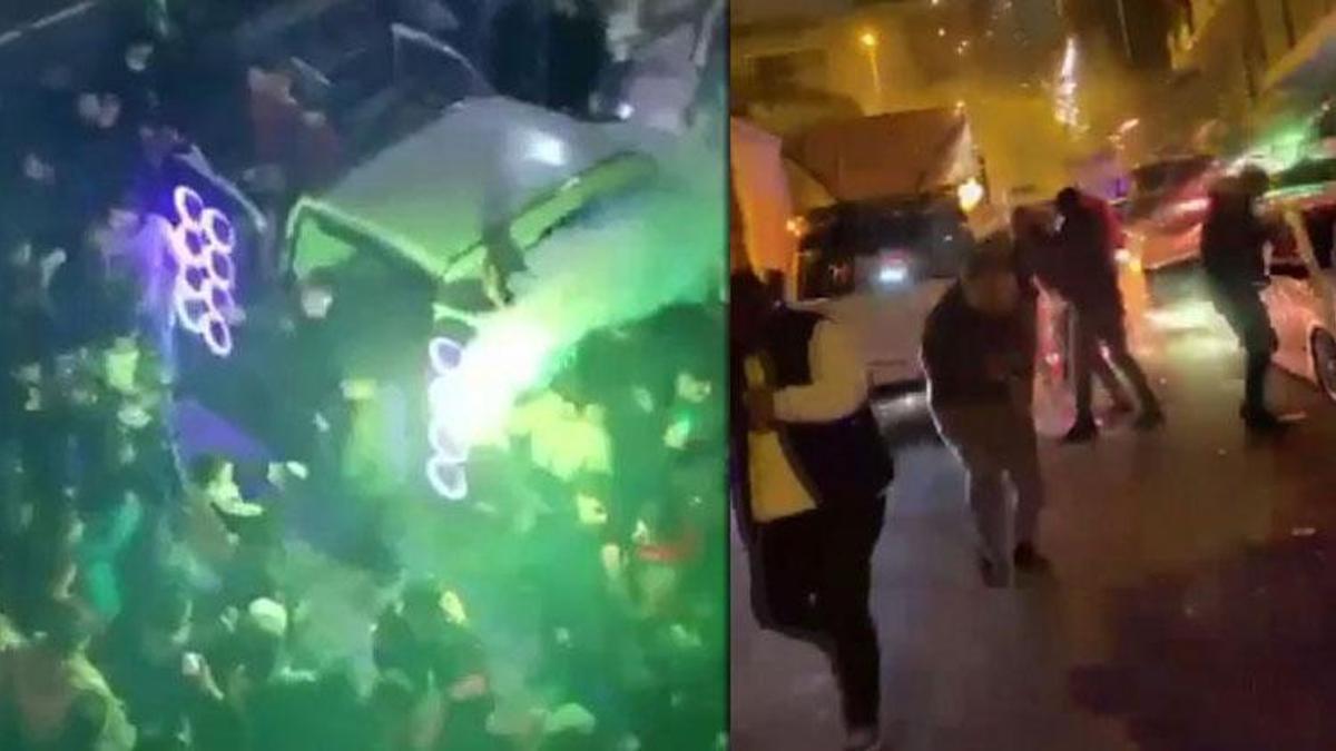Esenyurt'ta asker eğlencesinde patlayan havai fişek ortalığı savaş alanına çevirdi