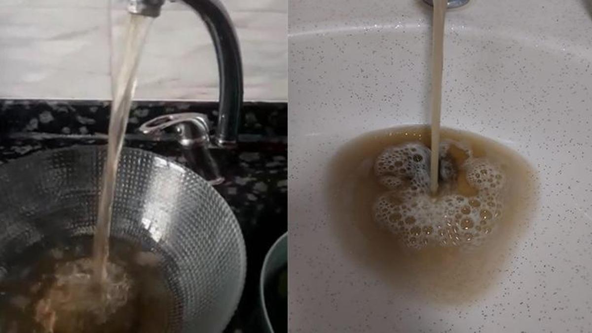 Çerkezköy'de çeşmelerden çamurlu su akmaya başladı