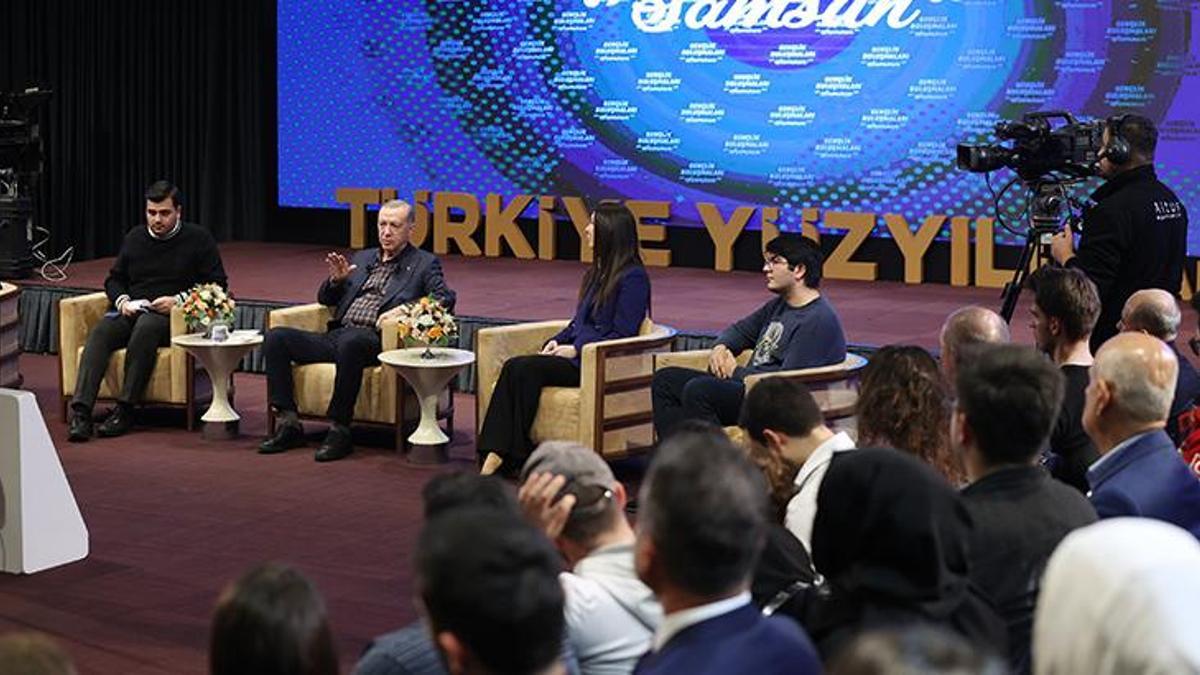 Samsun'da gençlerle buluşma! Cumhurbaşkanı Erdoğan'dan ucuz doğal gaz müjdesi
