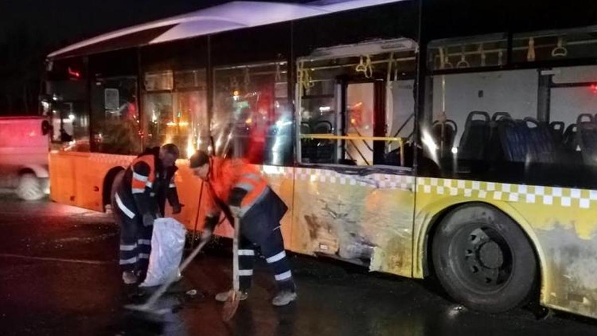 Arnavutköy’de ters şeritten yola giren İETT otobüsü kazaya neden oldu: 14 yaralı