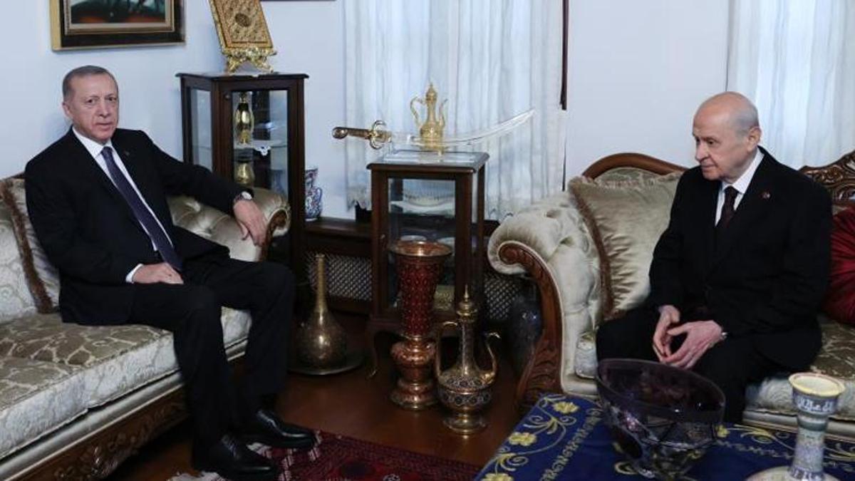 Cumhurbaşkanı Erdoğan ile Bahçeli arasında kritik görüşme