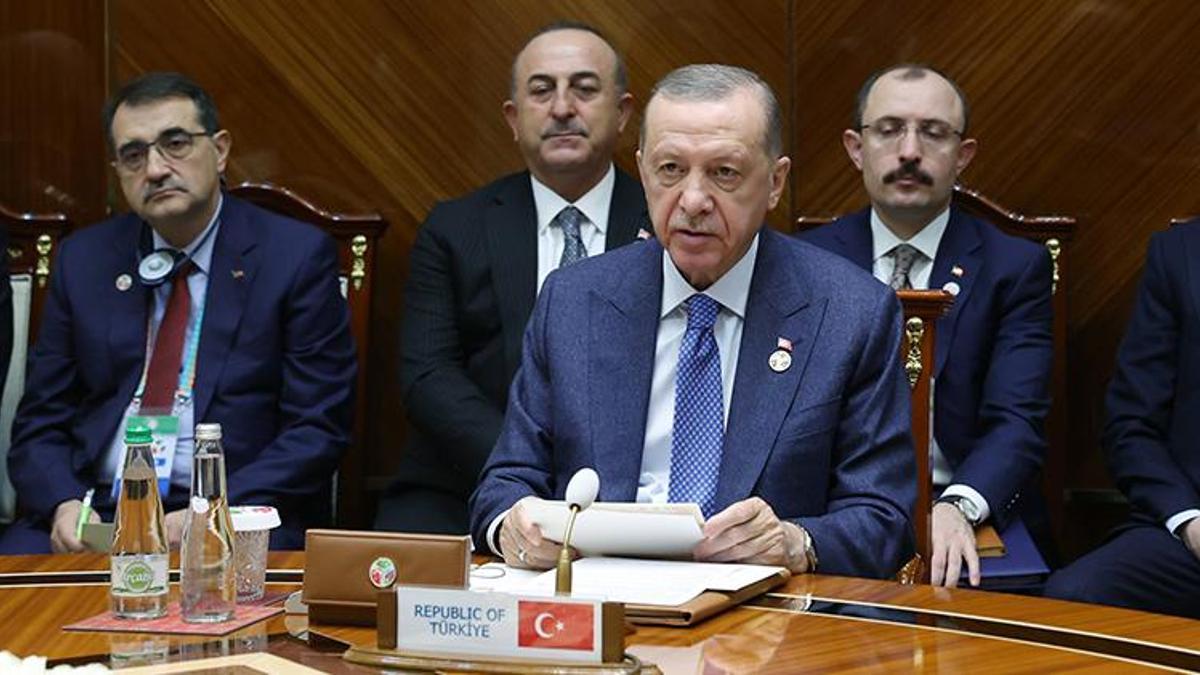 Türkmen gazı için 3'lü zirve! Cumhurbaşkanı Erdoğan'dan önemli açıklamalar