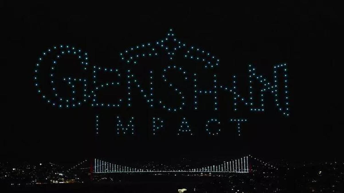 Genshin Impact Türkçe dilinin eklenişini drone ışık gösterisiyle kutladı