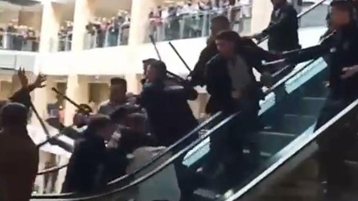 Adliye savaş alanına döndü! İşte o anlar...