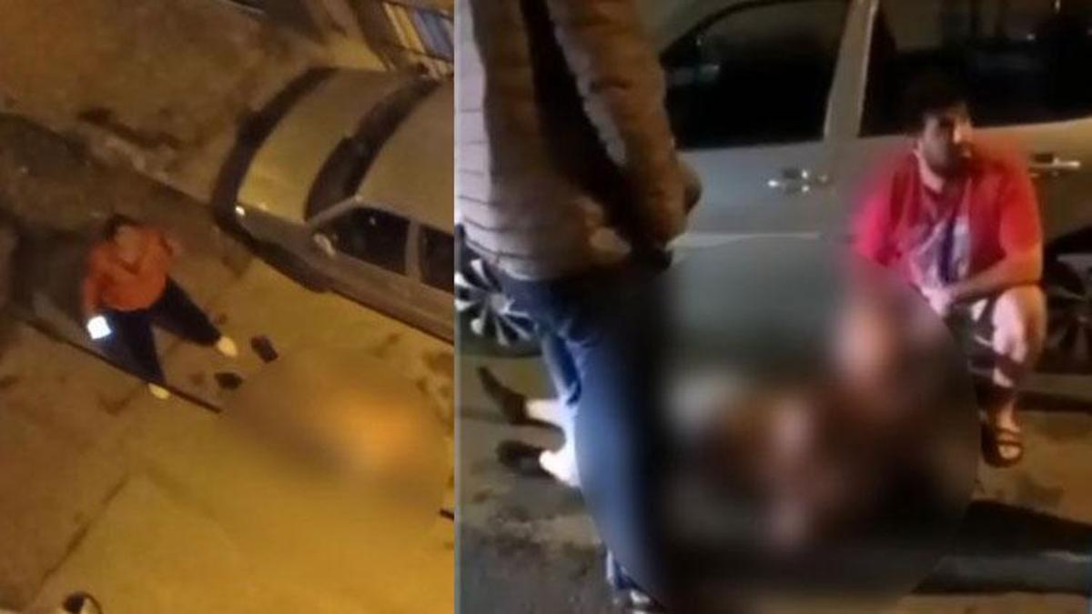 Oğluna cinsel istismarda bulunmakla suçladığı adamı çırılçıplak soyup dövdü