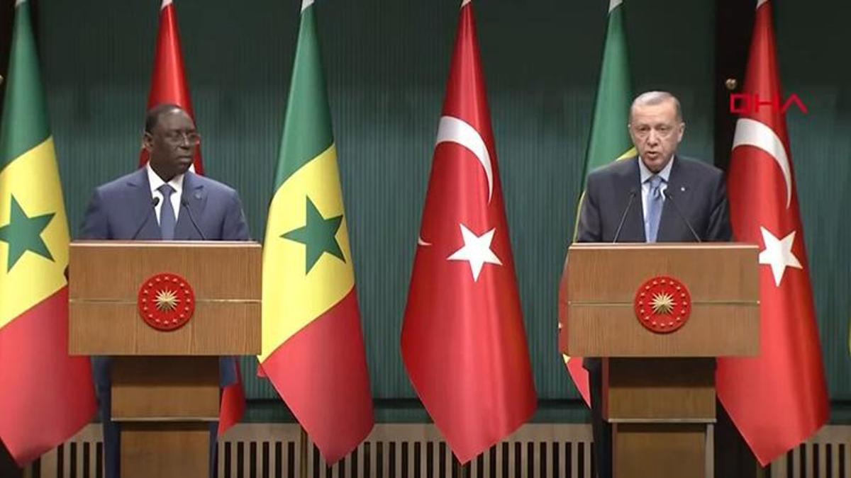 Cumhurbaşkanı Erdoğan ile Senegal Cumhurbaşkanı Sall'dan ortak açıklama