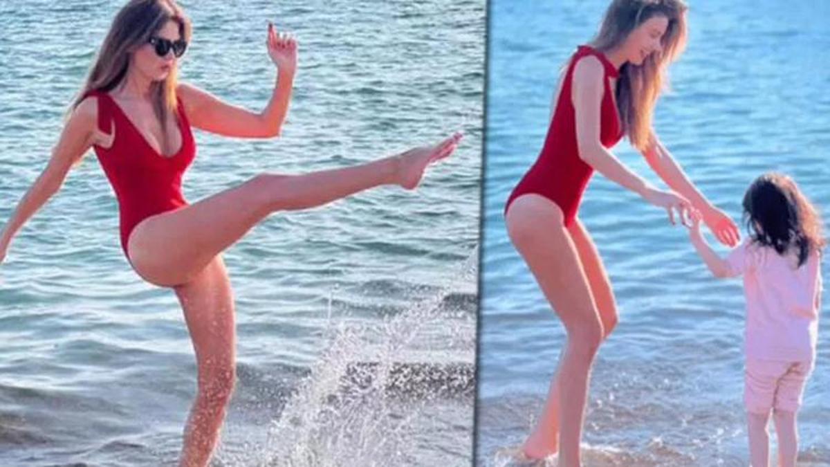 Tülin Şahin'in aralık ayında deniz keyfi!