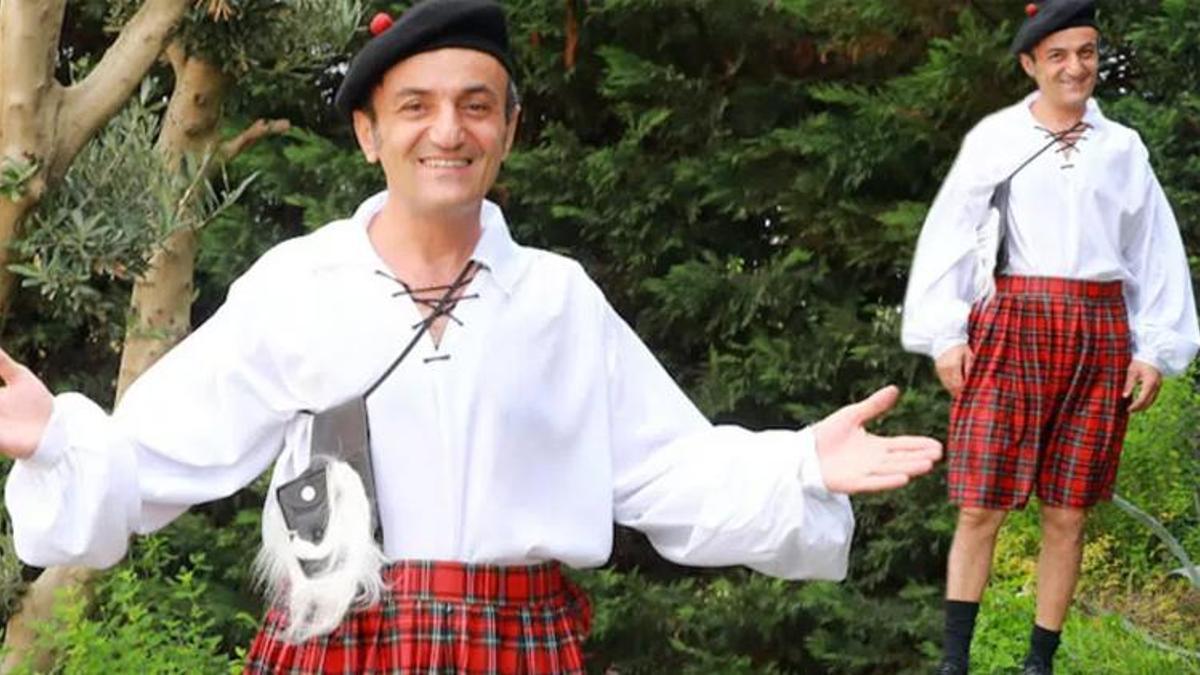 Ersin Korkut, ‘Kutsal Damacana 4’te kilt giydi!