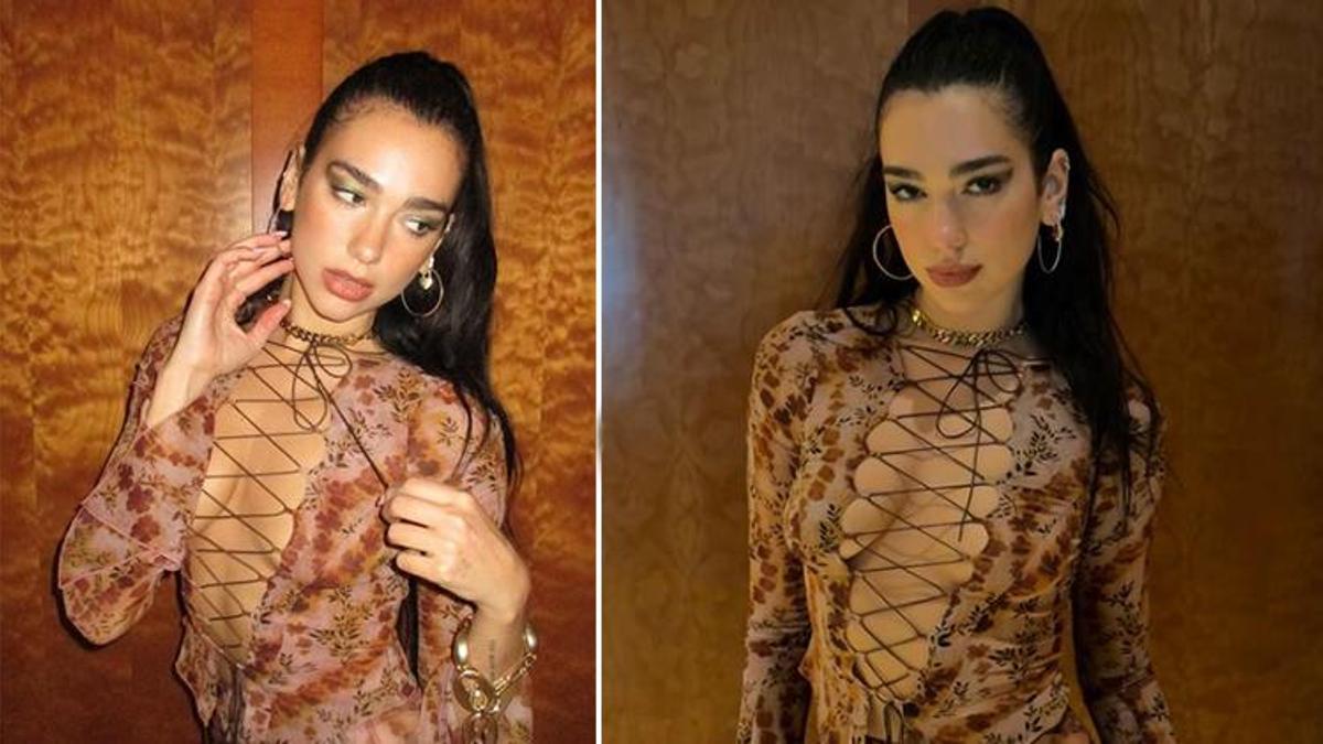 Dua Lipa'nın kıyafetini gören şaşırdı! "Bile bile frikik"