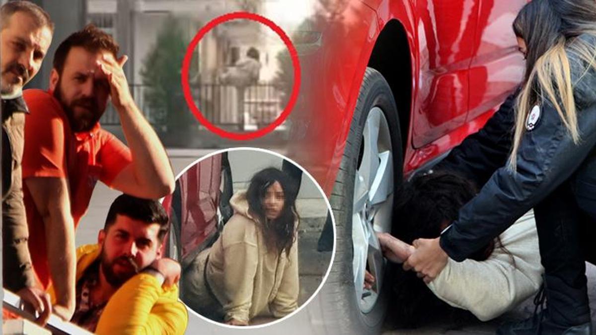 Genç kız mahalleliyi ayağa kaldırdı! Arabanın altına saklanınca olanlar oldu