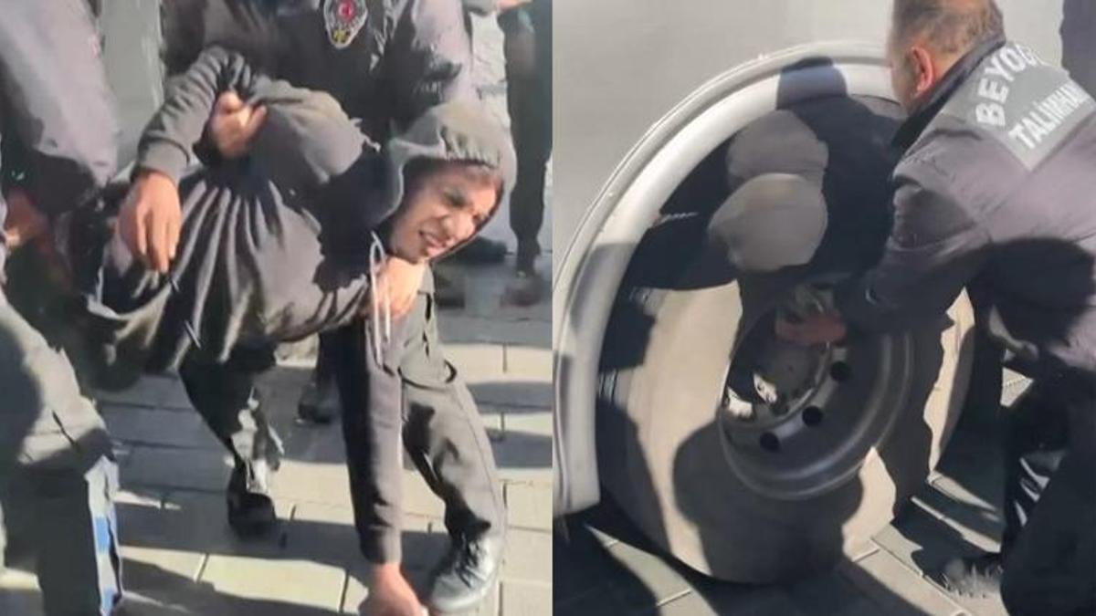 Tur otobüsünün altında Yunanistan'a kaçmaya çalışırken yakalandılar
