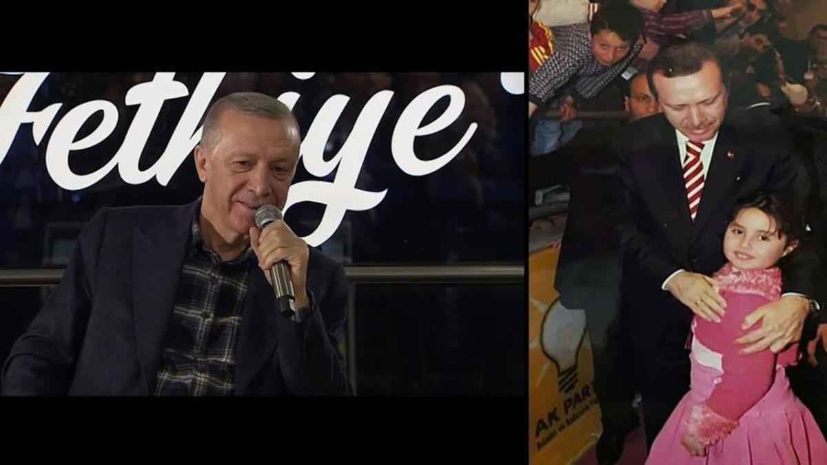 Cumhurbaşkanı Erdoğan’a genç kızdan 21 yıllık fotoğraf sürprizi