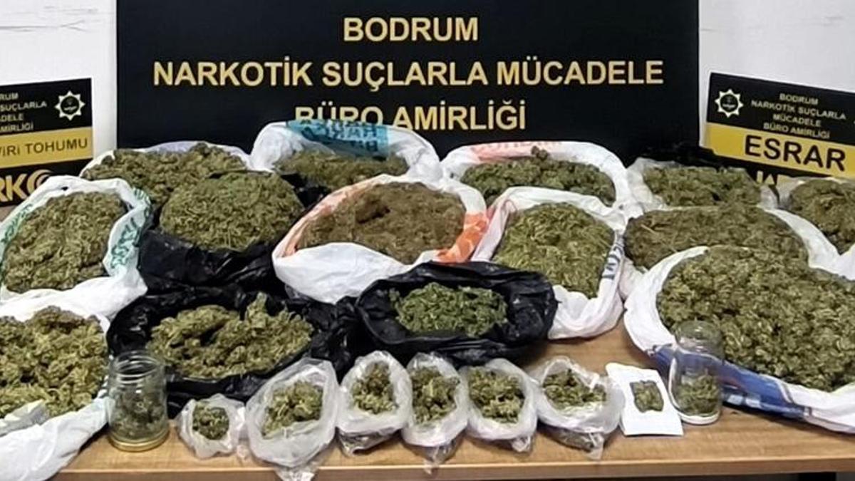 Evde 3 kilo esrarla yakalanıp tutuklandı
