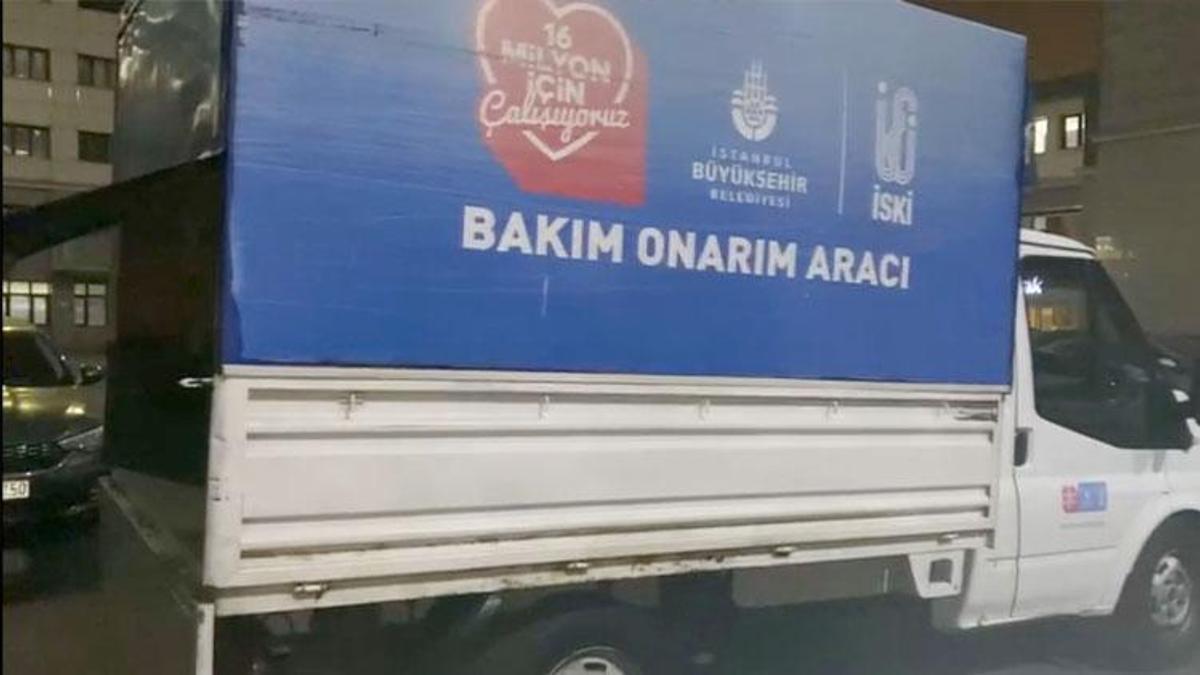 İBB ve İSKİ logolu kamyonette 112 kilo esrar ele geçirildi