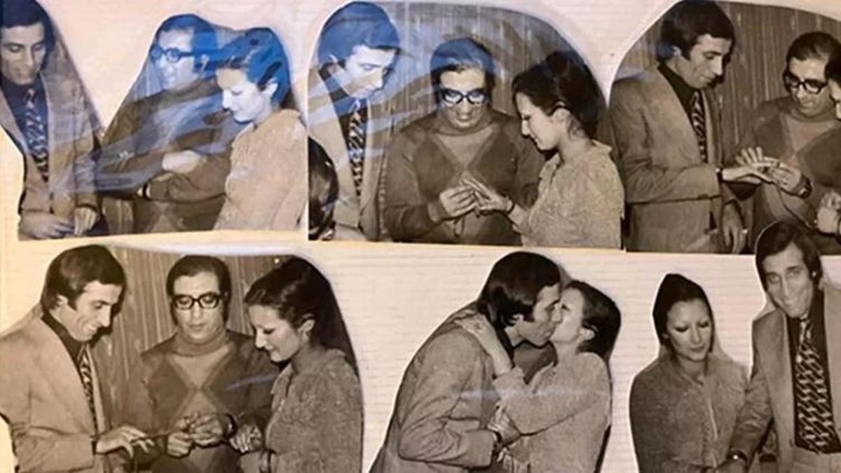 Kemal Sunal ile Gül Sunal'ın nişan fotoğrafları ortaya çıktı
