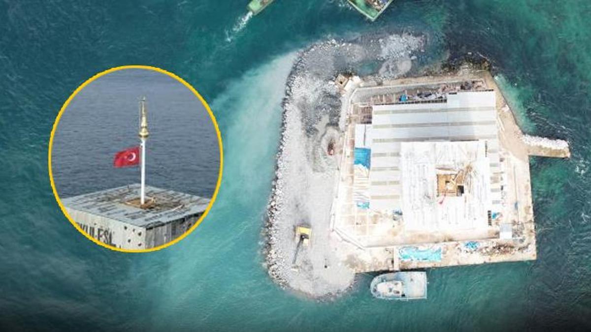 Türk bayrağı göründü! Kız Kulesi'nin son hali ortaya çıktı