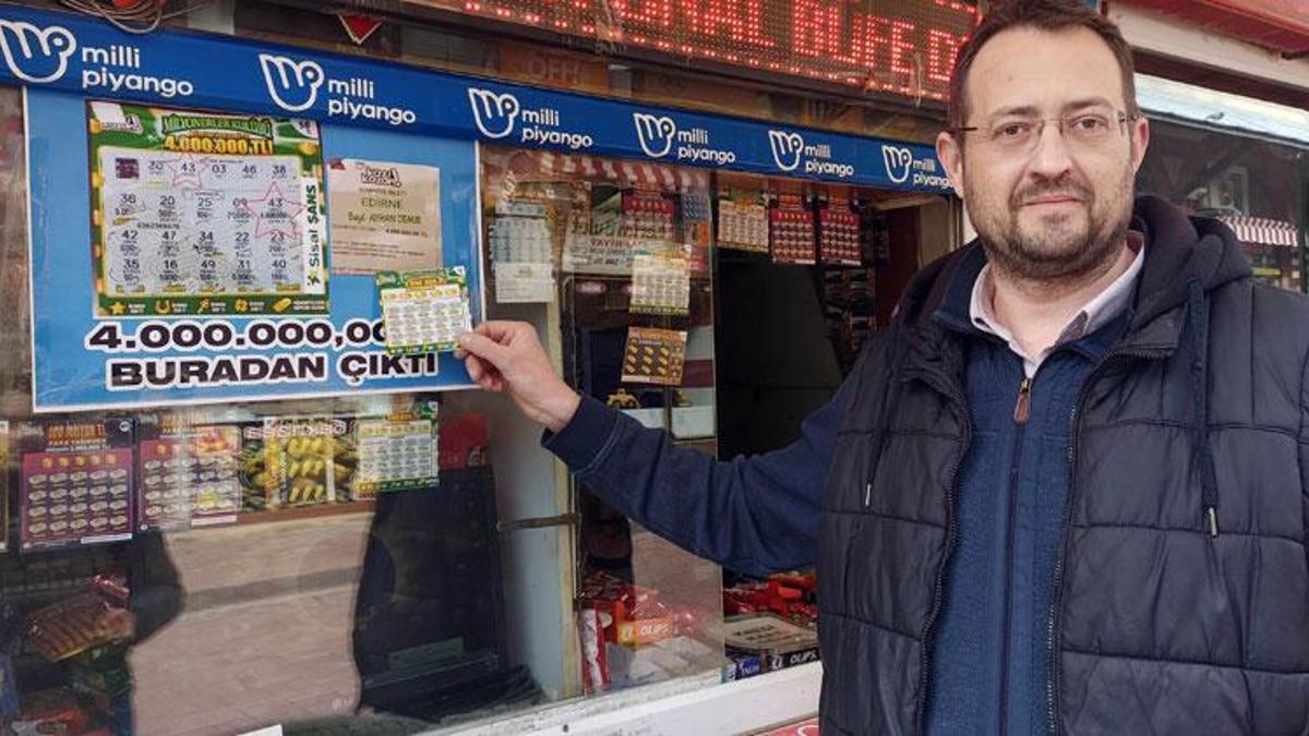 Para üstü olarak aldığı 'Kazı Kazan'dan, 4 milyon lira çıktı