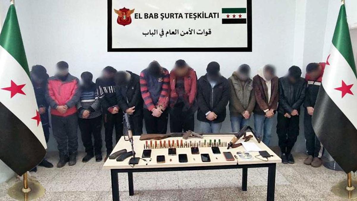 El Bab'da DEAŞ operasyonunda 15 tutuklama