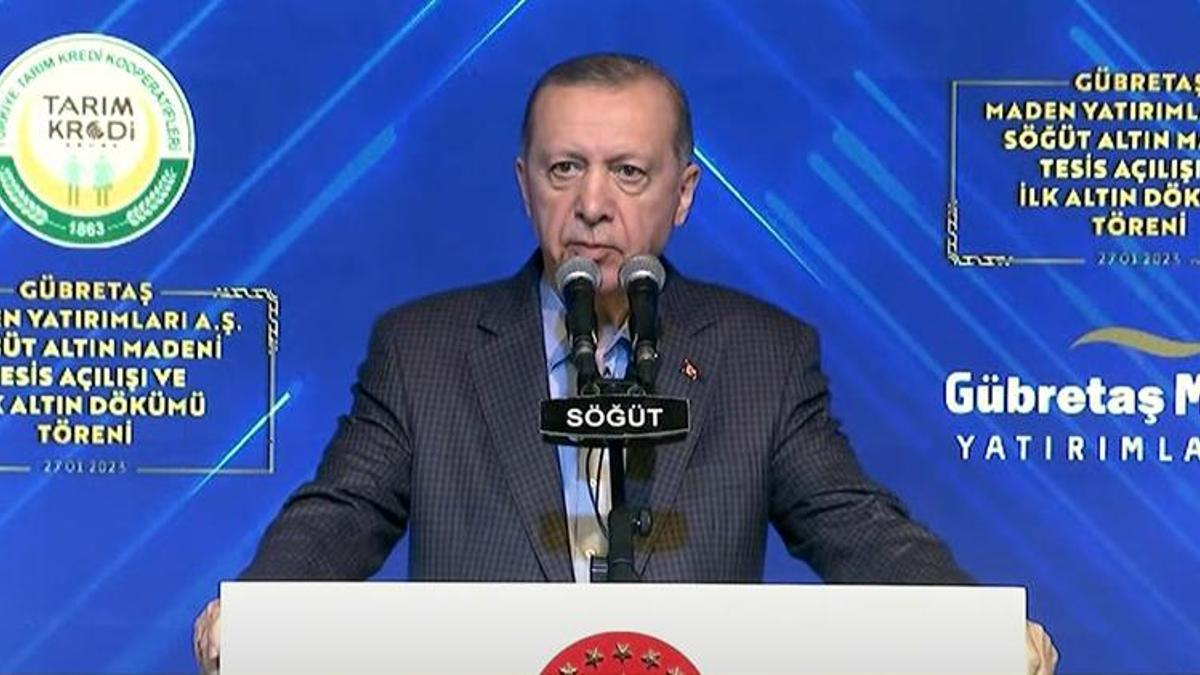 109 ton rezervli altın madeni açıldı! Erdoğan: Cumhuriyet tarihinin rekorunu kırıldı