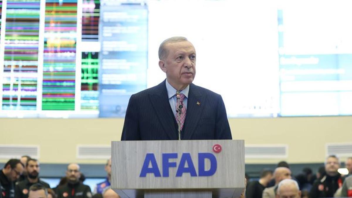 Cumhurbaşkanı Erdoğan, Kahramanmaraş'taki 7.7'lik deprem sonrası açıkladı
