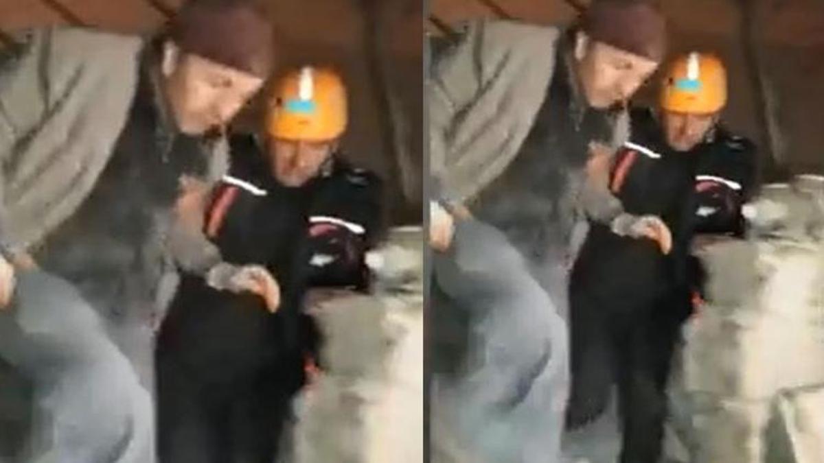 Van ekibi deprem enkazından 1 kişiyi sağ olarak çıkardı
