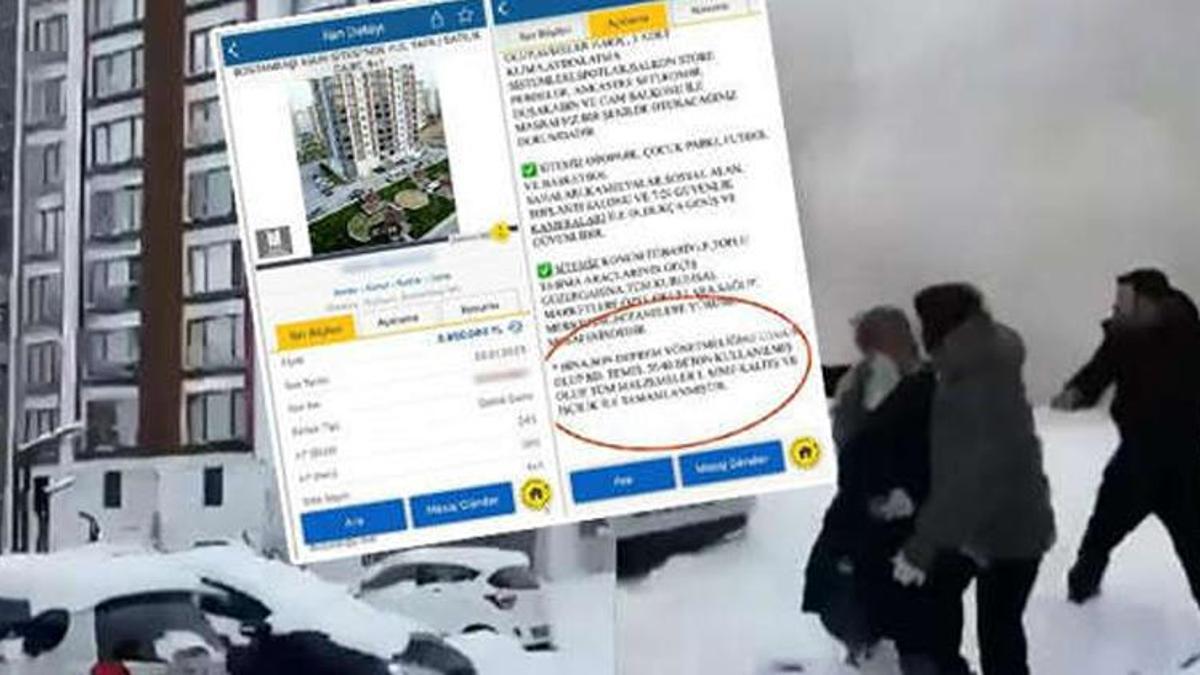 Yerle bir olan site için "deprem yönetmeliğine uygundur" ilanı vermişler!