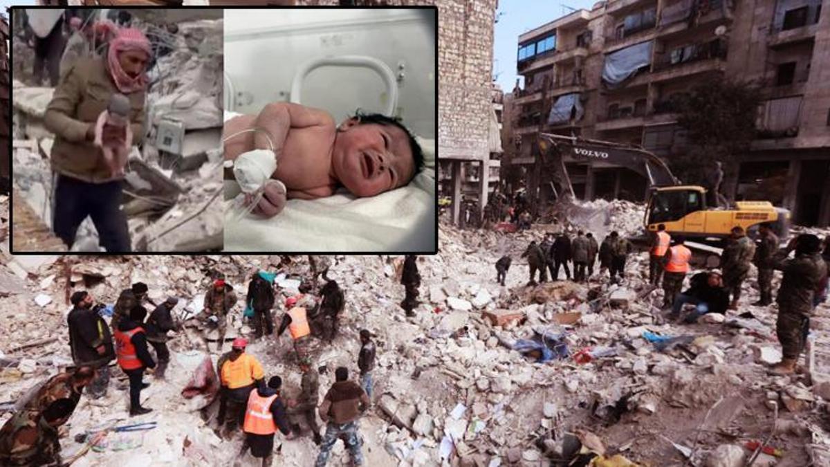 Enkaz altında doğan bebekten haber var! Ailesinden yaşayan bir tek o kaldı
