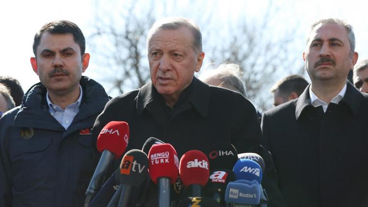 Cumhurbaşkanı Erdoğan deprem bölgesinde son durumu açıkladı