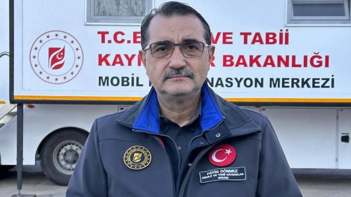 Bakan Dönmez'den doğal gaz açıklaması: Büyük hasar meydana geldi