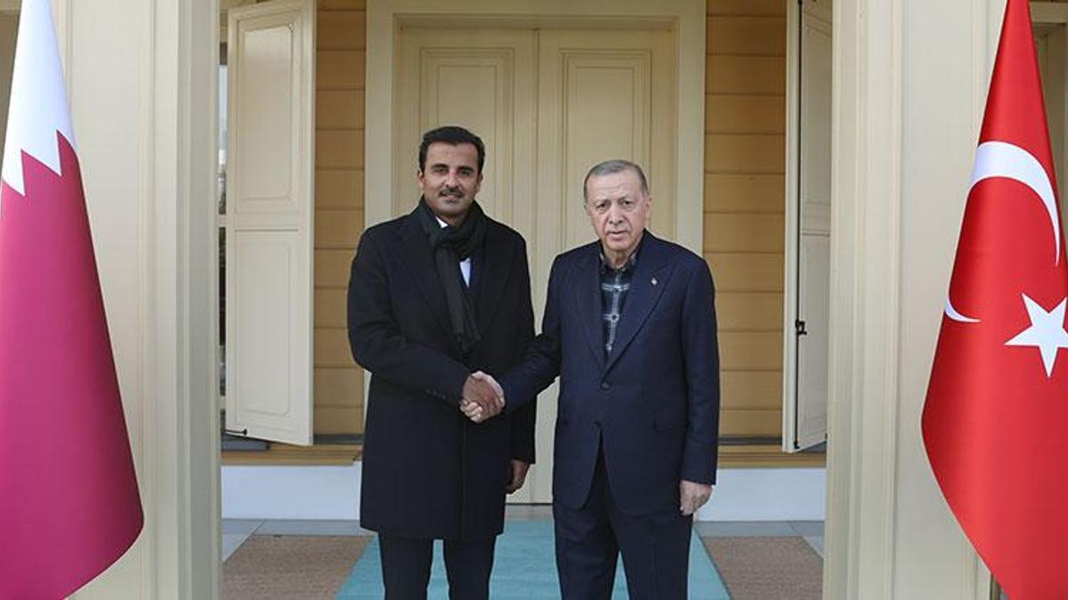 Cumhurbaşkanı Erdoğan, Katar Emiri Al Sani'yi kabul etti