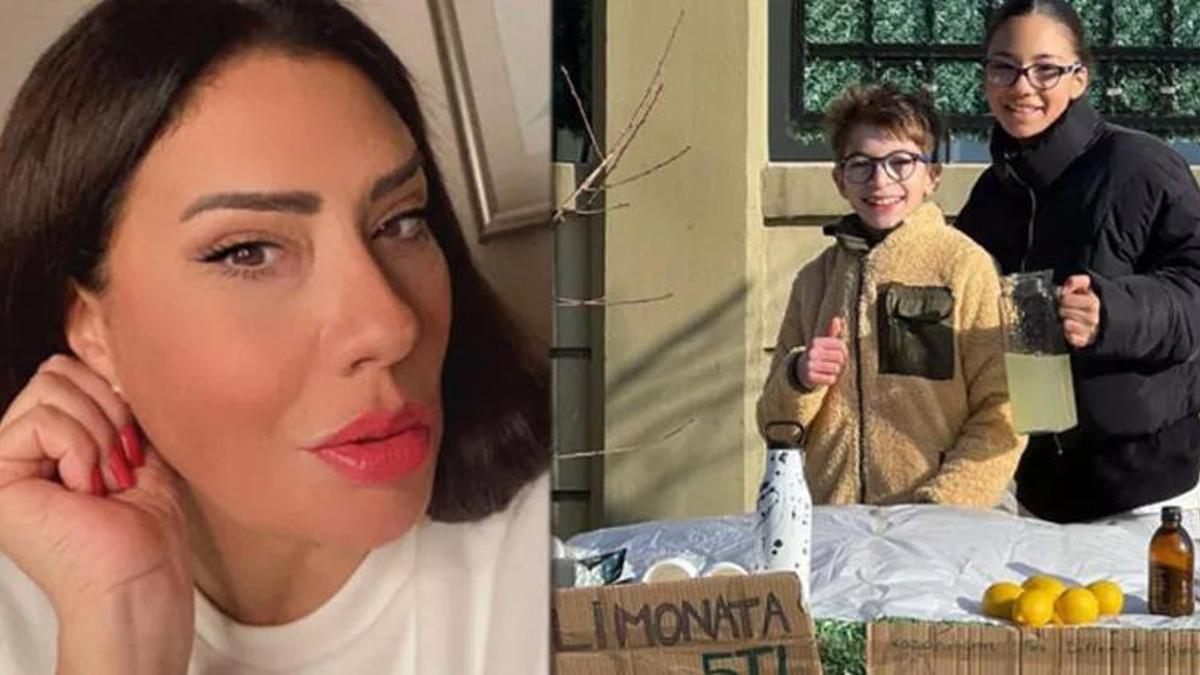 Işın Karaca depremzedeler için limonata sattı!