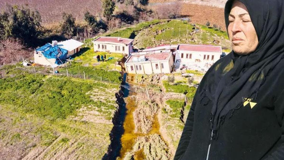 Fay hattı üzerine kurulan köyde evler ikiye bölündü! 'Kıyameti yaşadık'