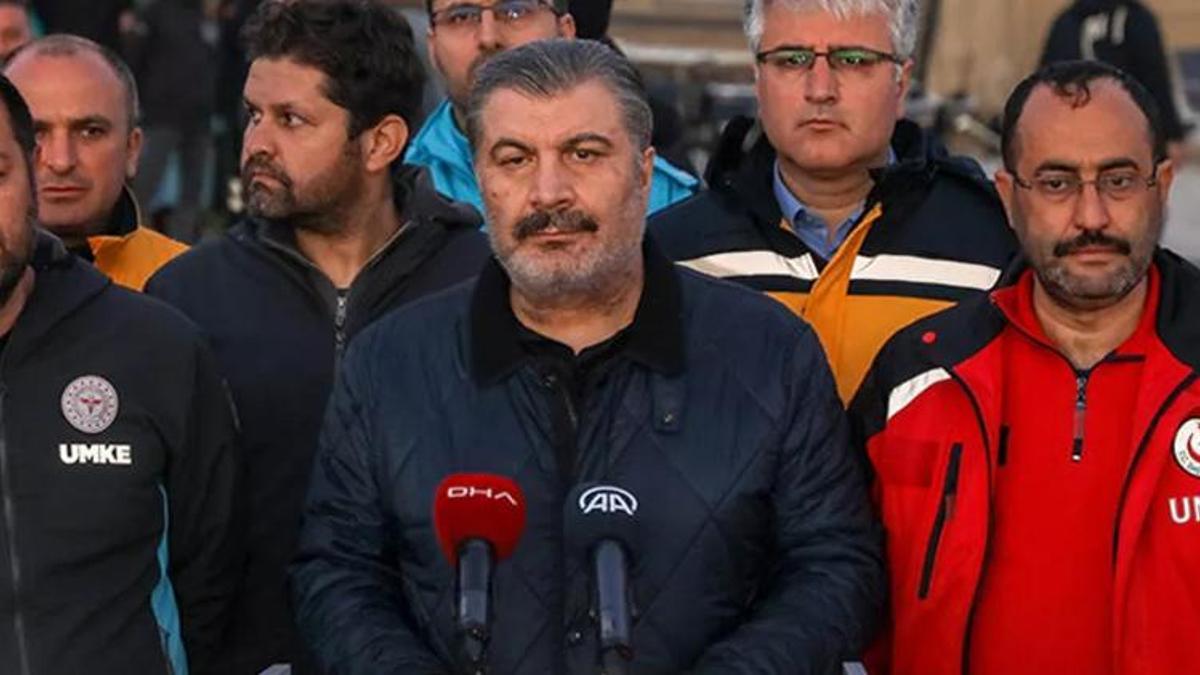 Bakan Koca: Hatay'da şebeke suyu, içme suyu olarak kullanılmaya elverişli değil