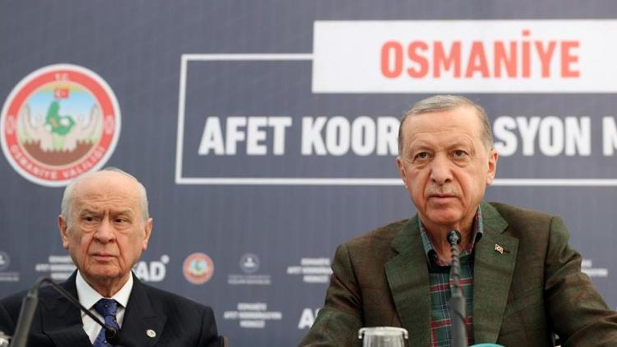 Cumhurbaşkanı Erdoğan ve Bahçeli deprem bölgesinde! '70 bin köy evi yapacağız'