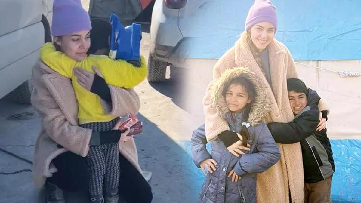Berfu ve Eser Yenenler çifti Malatya’daki çocuklarla buluştu!