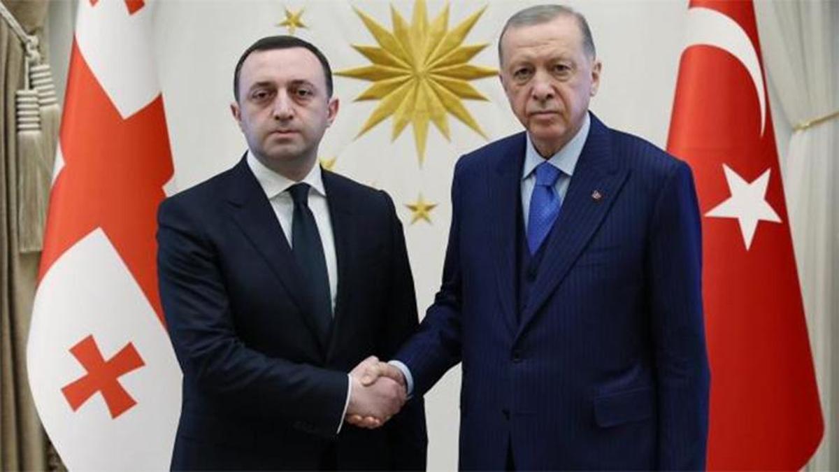 Cumhurbaşkanı Erdoğan Gürcistan Başbakanı Garibaşvili'yi kabul etti