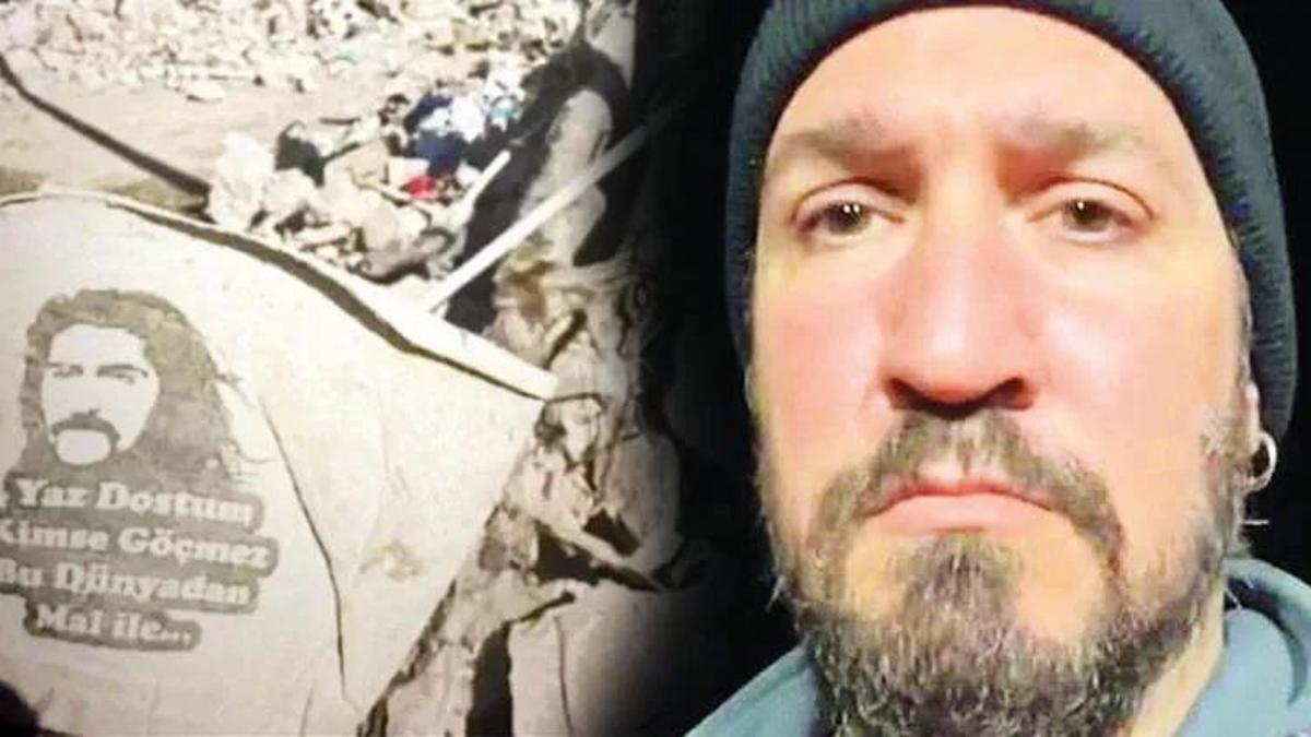 Enkazdaki Barış Manço'lu duvar yazısı Doğukan Manço'yu duygulandırdı!