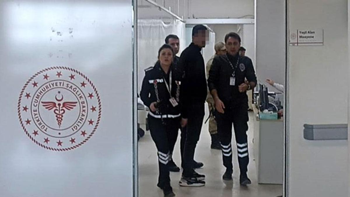 Eşiyle ultrason odasına alınmayınca doktoru ve sekreteri darbetti