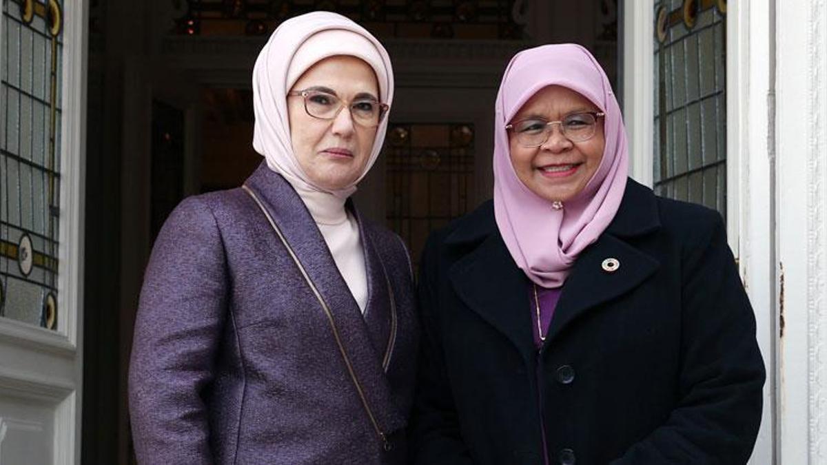 Emine Erdoğan, BM Habitat İcra Direktörü Sharif ile bir araya geldi